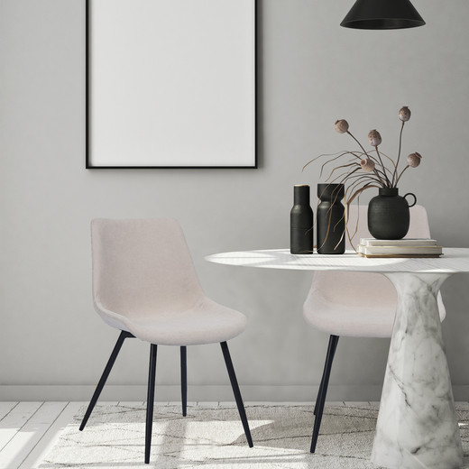 Pack 2 Sillas de Comedor Praga Beige