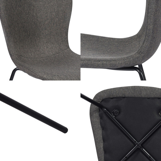 Pack 4 Sillas de Comedor Citrino Gris
