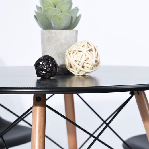 Comedor 4P Eames 80X74 + Sillas Otawa