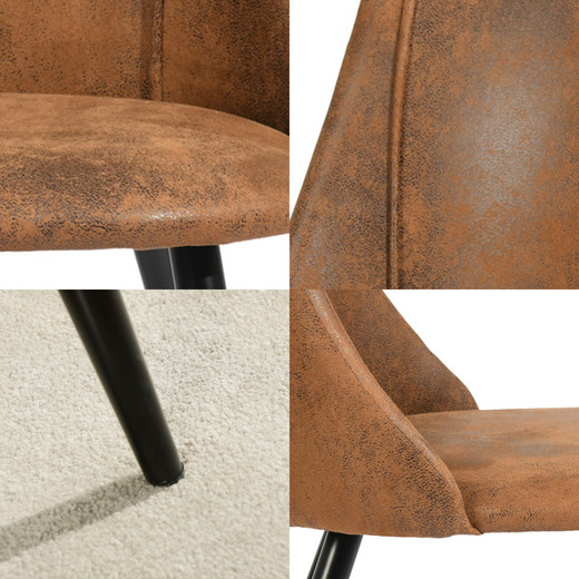 Pack 2 Sillas Comedor Moravia Café