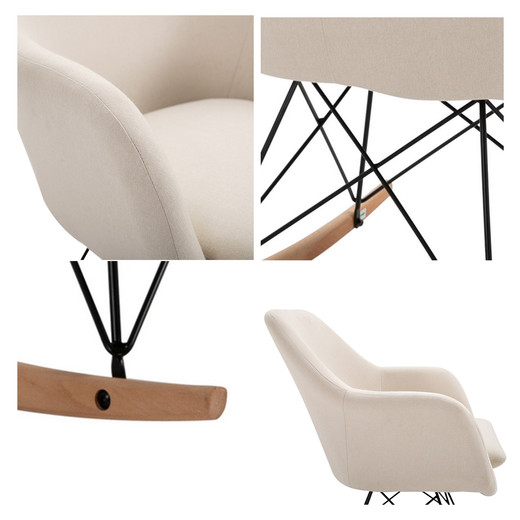 Silla Mecedora Sitial Napoles Beige