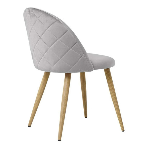 Pack 4 - Silla Terciopelo Vintage - Gris