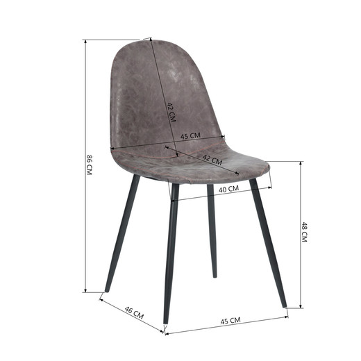 Pack 4 Sillas de Comedor Chicago Café
