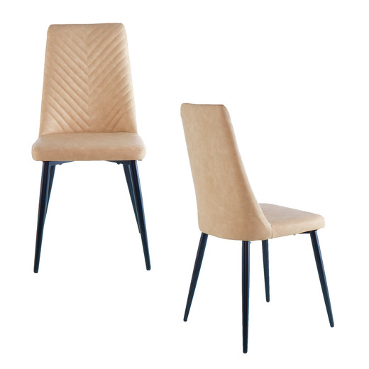 Pack 2 Sillas de Comedor Beige