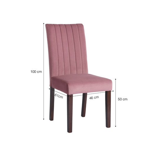 Pack 2 Sillas de Comedor Julieta Rosado