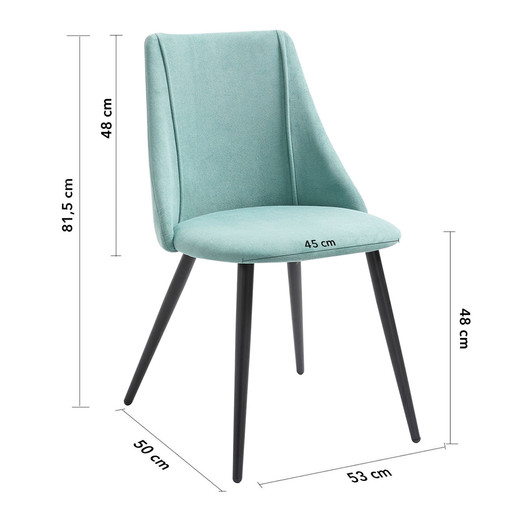 Pack 2 Sillas de Comedor Milan Verde