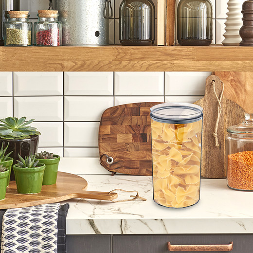 Canister Contenedor Hermético 1,6 Lt Crystal Round