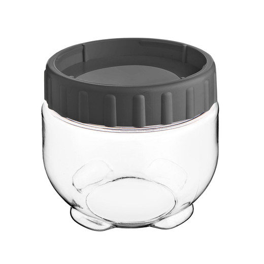 Frasco Canister Alimentos 550 Ml Gris