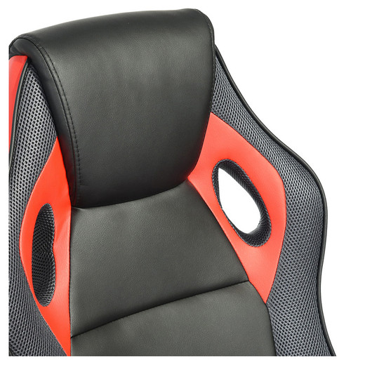 Silla Gamer PU Ergonómica - Rojo