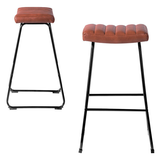 Pack de 2 Pisos de Bar Acolchados Taburetes Café
