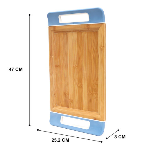 Bandeja Para Servir Rectangular Bambú Madera