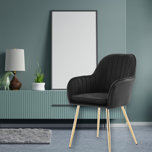 Pack 2 sillas de comedor Alessandro Negro