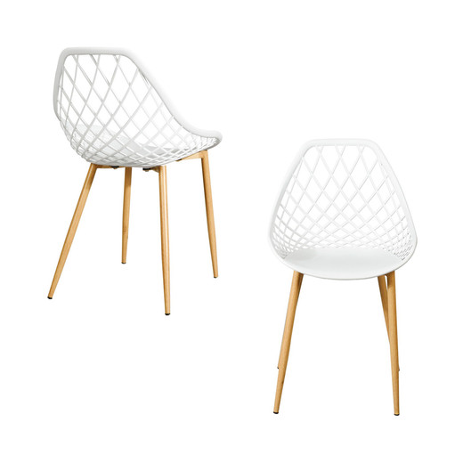 Pack 4 Sillas De Comedor Pp New Blanco