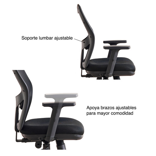 Silla de Oficina Form Elite - Negro