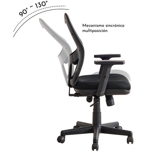 Silla de Oficina Form Elite - Negro