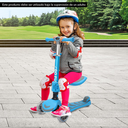 Scooter Infantil 2 en 1 GOFUN Azul