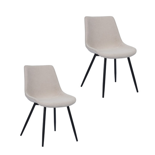Pack 2 Sillas de Comedor Praga Beige