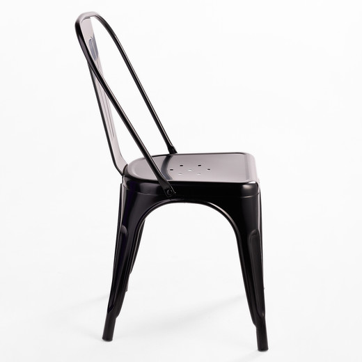 Silla de Bar Metal Tolix Negro