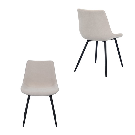 Pack 2 Sillas de Comedor Praga Beige