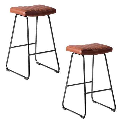 Pack de 2 Pisos de Bar Acolchados Taburetes Café