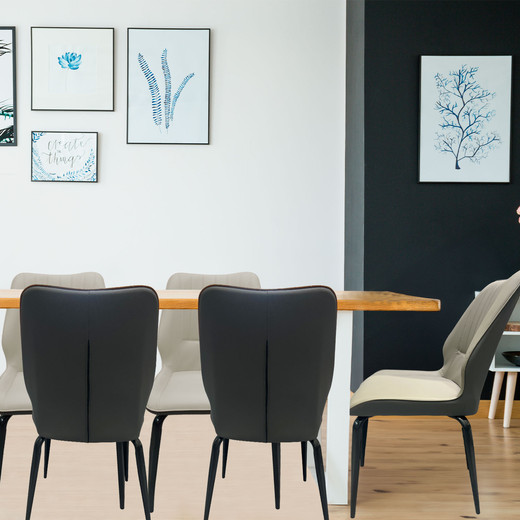 Pack 2 Silla Comedor Eternna Beige