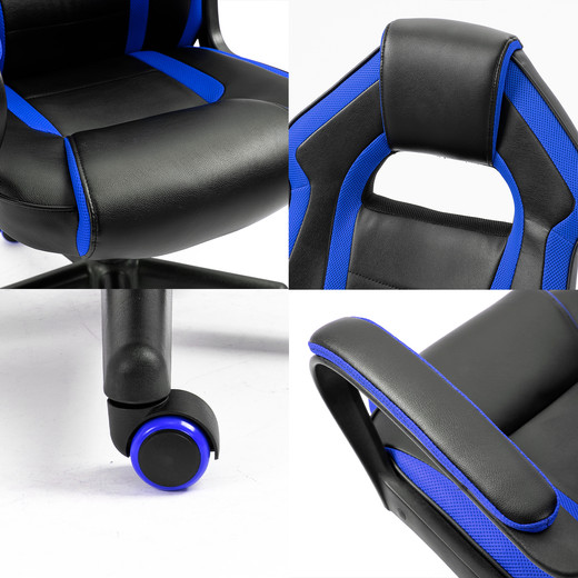 Silla Gamer Revolution Game Altura Ajustable Azul