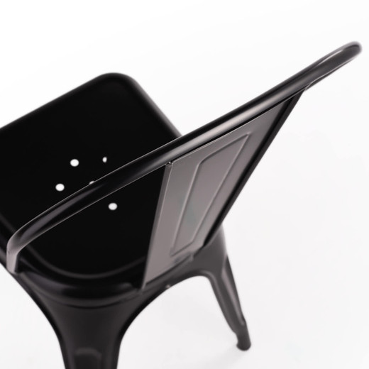 Silla de Bar Metal Tolix Negro