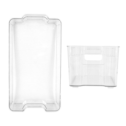 Contenedor Organizador Refrigerador L Clear