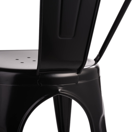 Silla de Bar Metal Tolix Negro