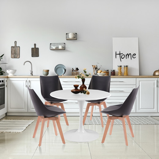 Pack 4 Sillas de Comedor Otawa Negro