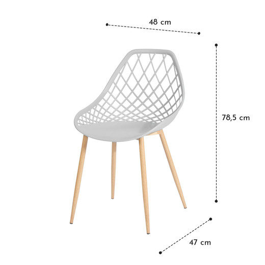 Pack 4 Sillas De Comedor Pp New Blanco