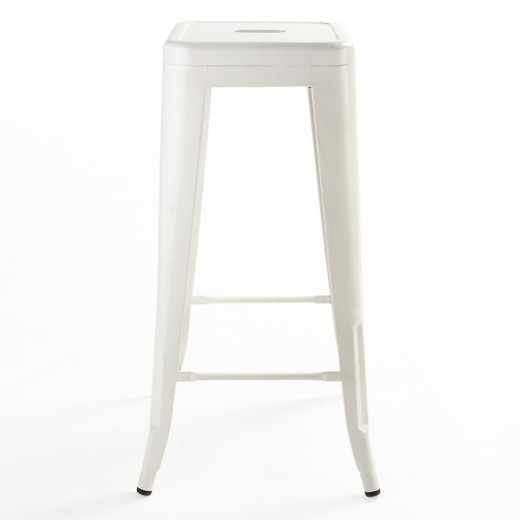 Pack 4 Pisos de Bar Metal Tolix Blanco