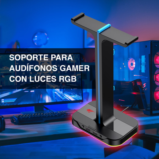 Soporte de Audífonos Gamer RGB TH650 Negro
