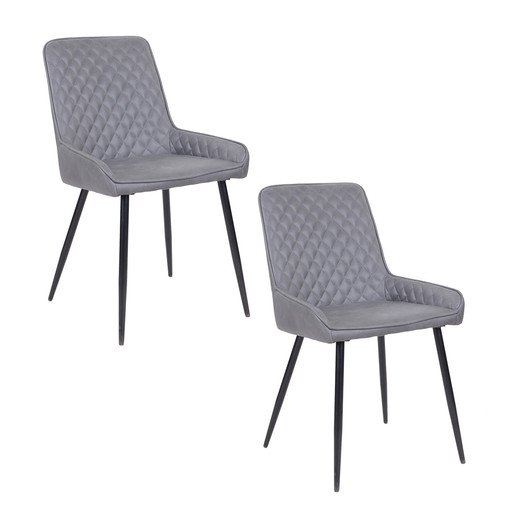 Pack 2 Sillas de Comedor Greta Gris
