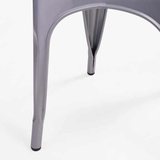Silla de Bar Metal Tolix Gris