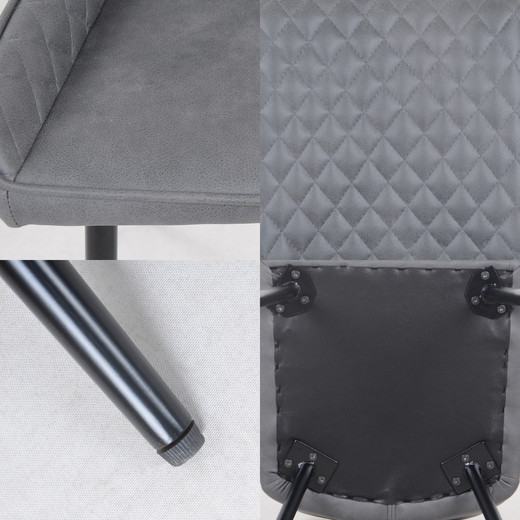Pack 2 Sillas de Comedor Greta Gris