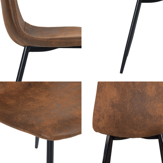Pack 4 Sillas Comedor Charlton Vintage PU