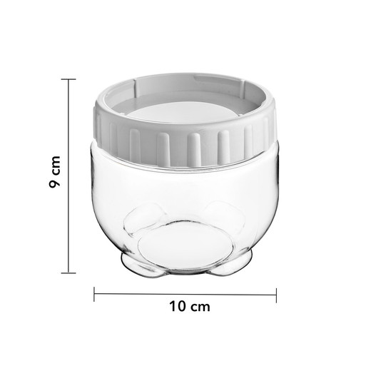 Frasco Canister Alimentos 550 Ml Blanco