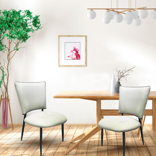 Pack 2 Silla Comedor Luminae Blanco