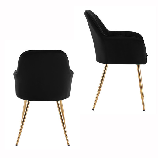 Pack 2 sillas de comedor Alessandro Negro
