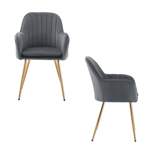 Pack 2 Sillas de Comedor Sitial Alessandro Gris