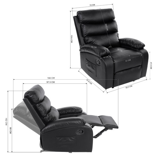 Berger Bennetts Reclinable Negro