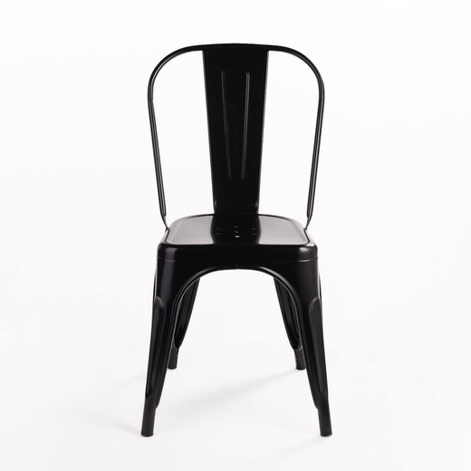 Pack De 4 Silla Metal Tolix Negro