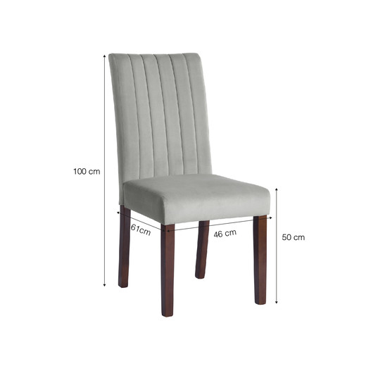 Pack 2 Sillas de Comedor Julieta Gris