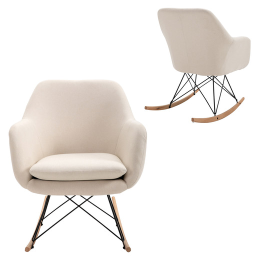 Silla Mecedora Sitial Napoles Beige