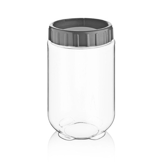Frasco Canister Alimentos 1 Lt Gris