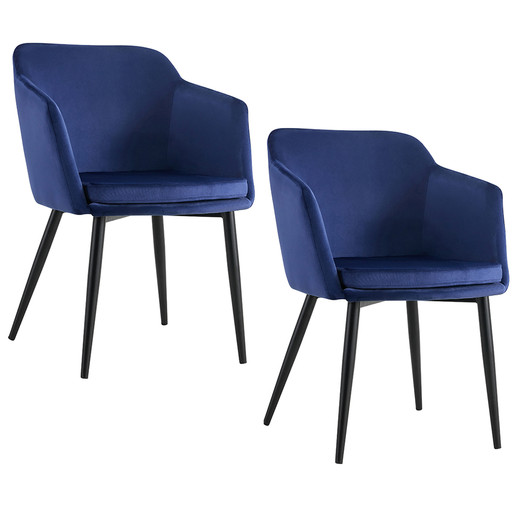 Pack 2 Sillas de Comedor Bogotá Azul