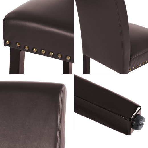 Pack 2 Sillas Comedor Génova Café Oscuro