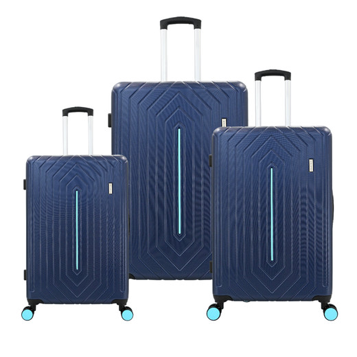 Set Maletas Rígidas Majesty S M L Azul