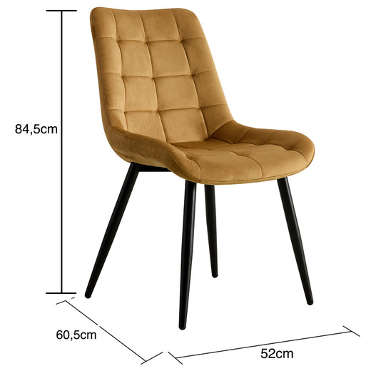 Pack 4 Sillas de Comedor Cucuta Café